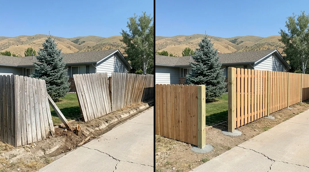 Why Boise Fences Lean: Caliche Hardpan, Irrigation and Rotted Posts